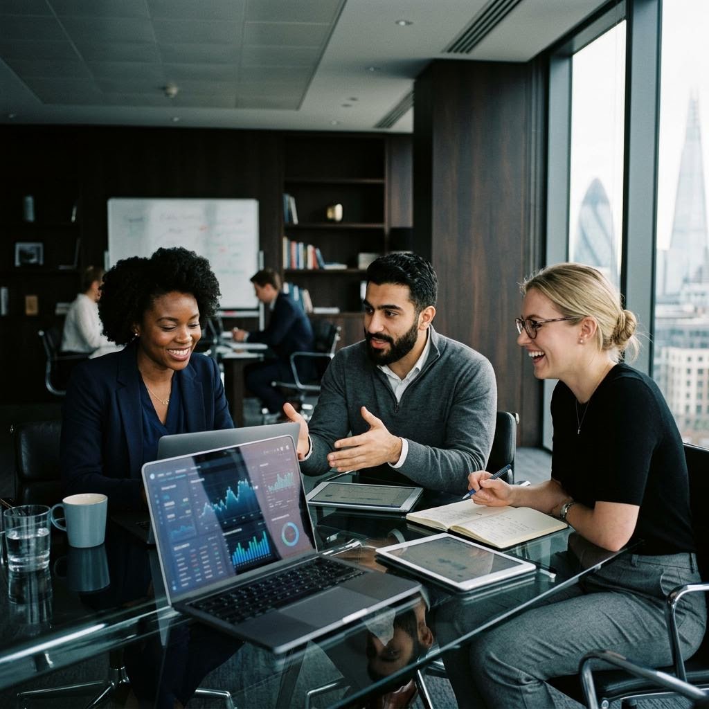 Verdant Capstone engineering and market intelligence team in Canary Wharf